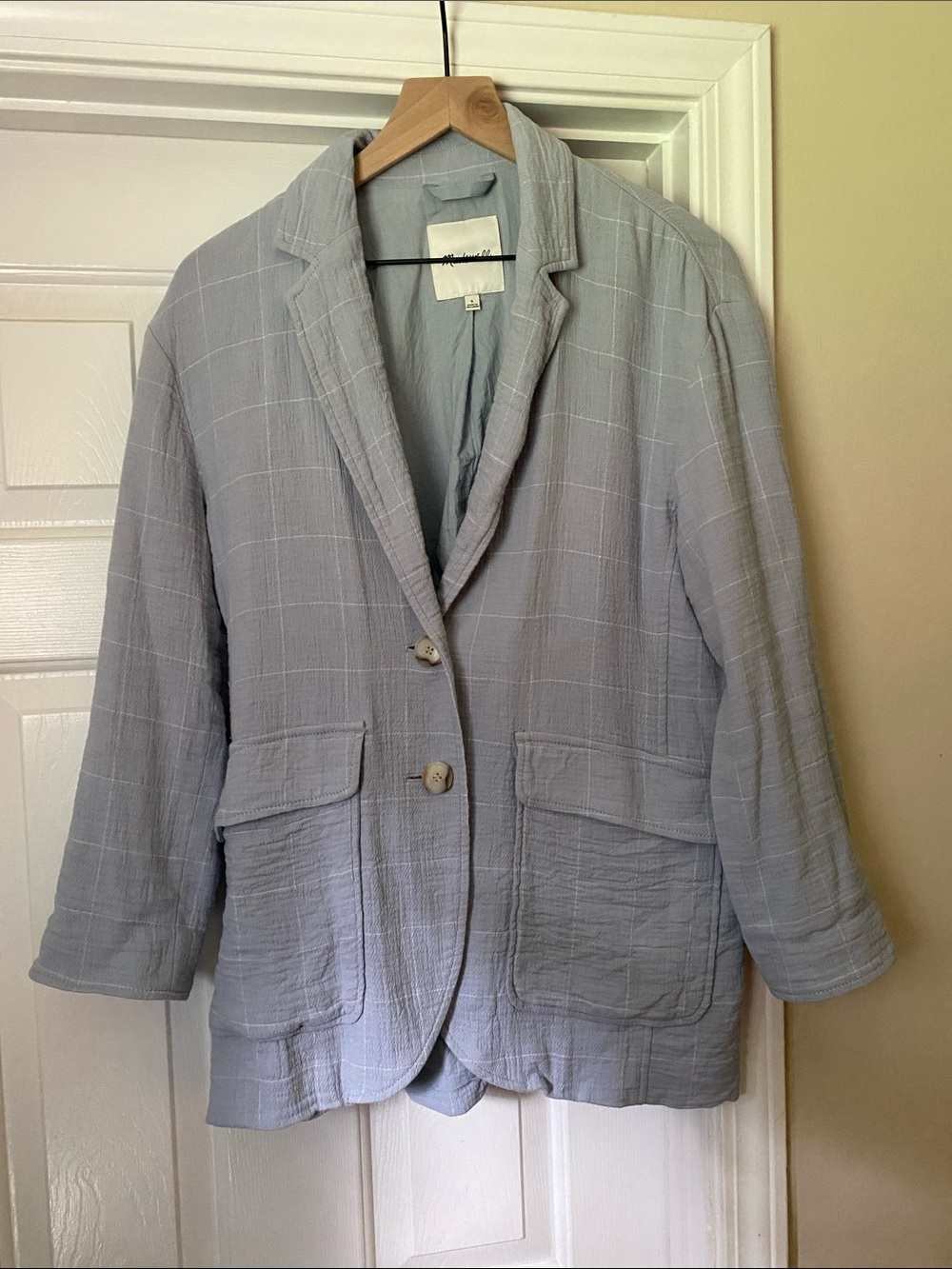 Madewell Light Blue Blazer Jacket